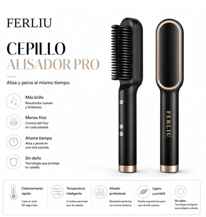 Cepillo Alisador Antifrizz LisoPerfecto™