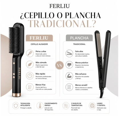 Cepillo Alisador Antifrizz LisoPerfecto™