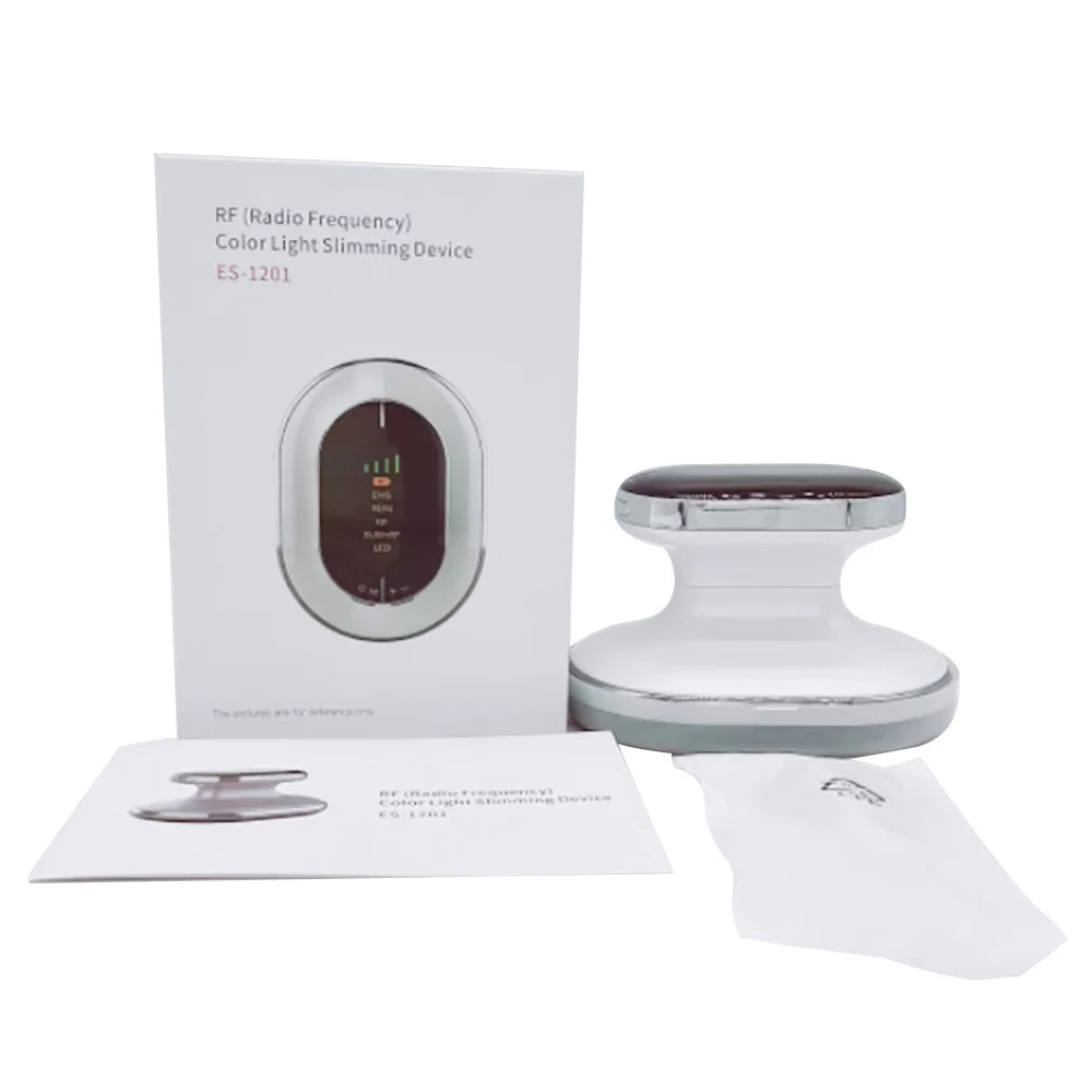 EMS & RF Radio Frequency Body Slimming Machine Fat Burner Slim Shaping Device LED Light Therapy Lose Weight Cellulite Massager