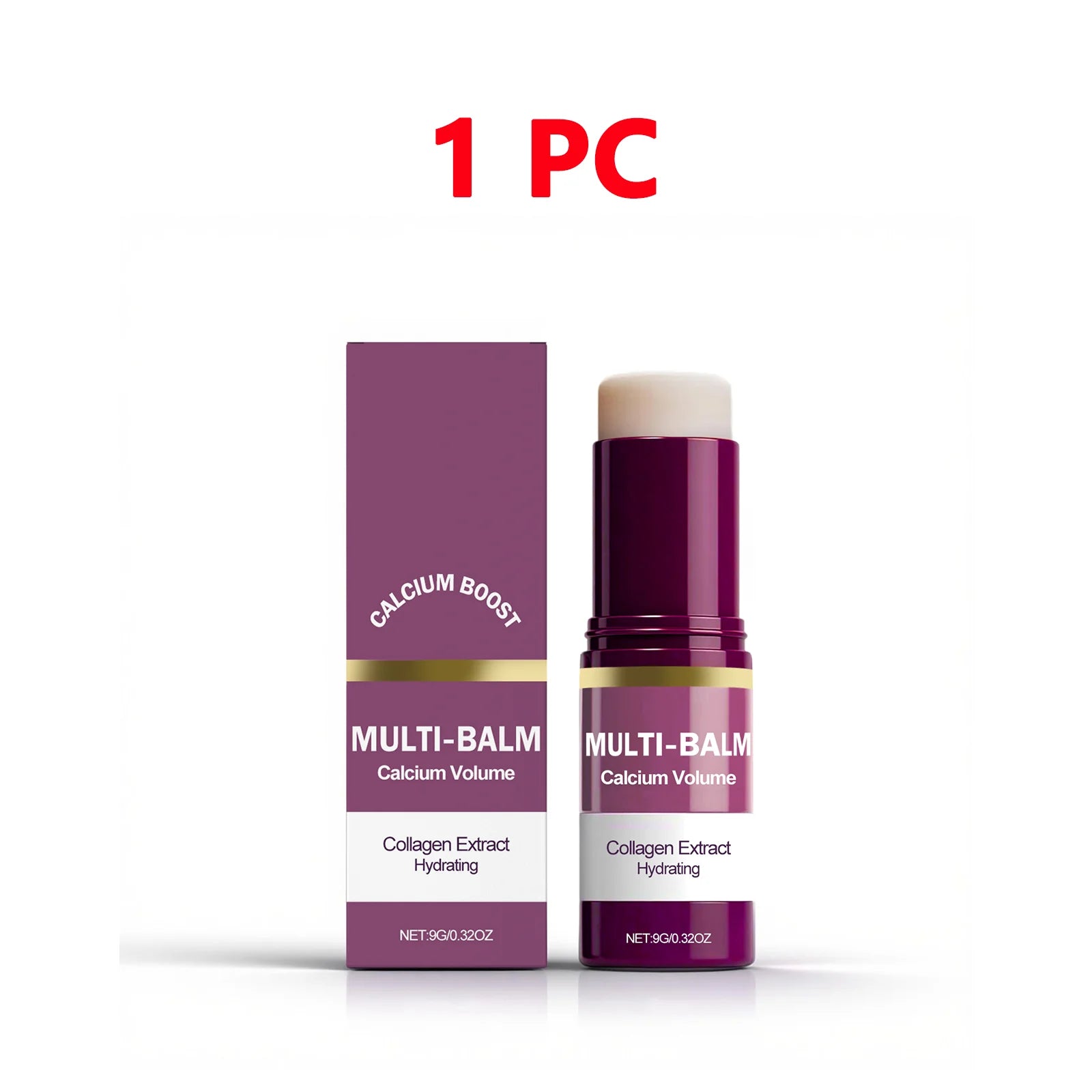 Korean Calcium Volume Multi Balm Stick - Hydrating & Firming Stick Anti-Wrinkle Care Collagen Infused Pre-Makeup Moisturizer