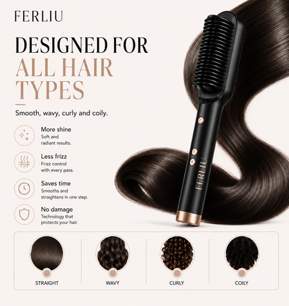 SleekFinish™ Anti-Frizz Straightening Brush