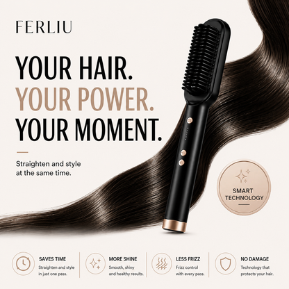 SleekFinish™ Anti-Frizz Straightening Brush