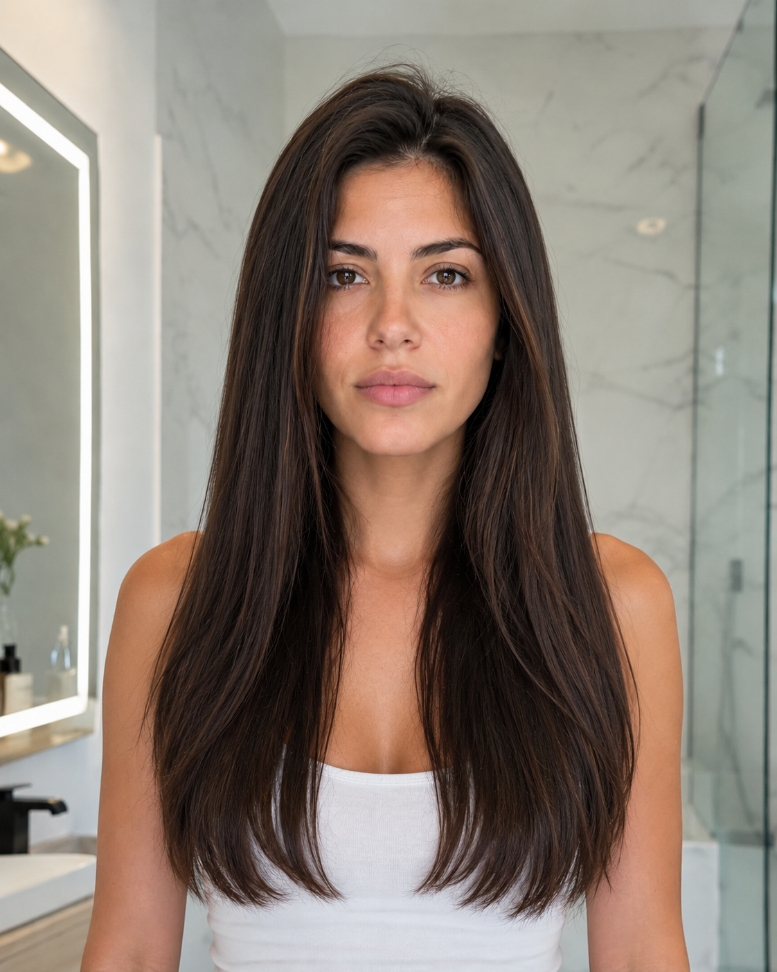 SleekFinish™ Anti-Frizz Straightening Brush after result 1