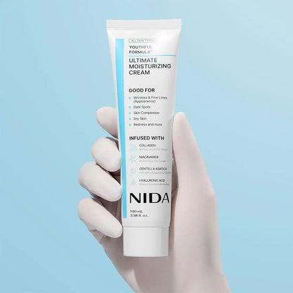 Moisturizing Cream Centella Asiatica, Niacinamide, Hyaluronic Acid, Collagen for Wrinkles, Fine Lines, Dark Spots, Dry Skin