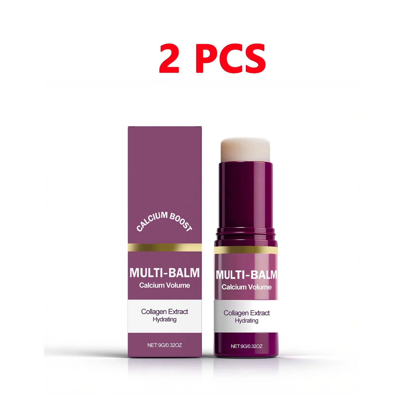 Korean Calcium Volume Multi Balm Stick - Hydrating & Firming Stick Anti-Wrinkle Care Collagen Infused Pre-Makeup Moisturizer