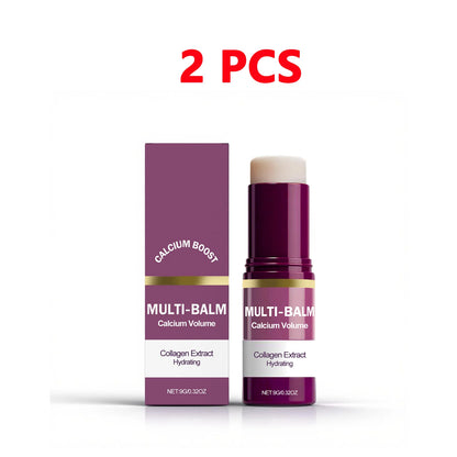 Korean Calcium Volume Multi Balm Stick - Hydrating & Firming Stick Anti-Wrinkle Care Collagen Infused Pre-Makeup Moisturizer